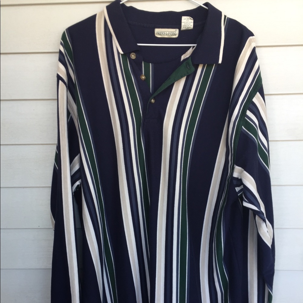 Vintage 1990s prides landing striped shirt